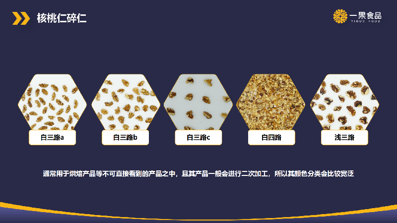 Crushed walnut kernels Crushed walnut kernels